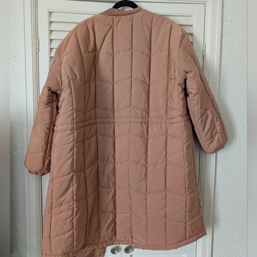 Amazon Essentials Tan Quilted Long Puffer Coat - Picture 6 of 6